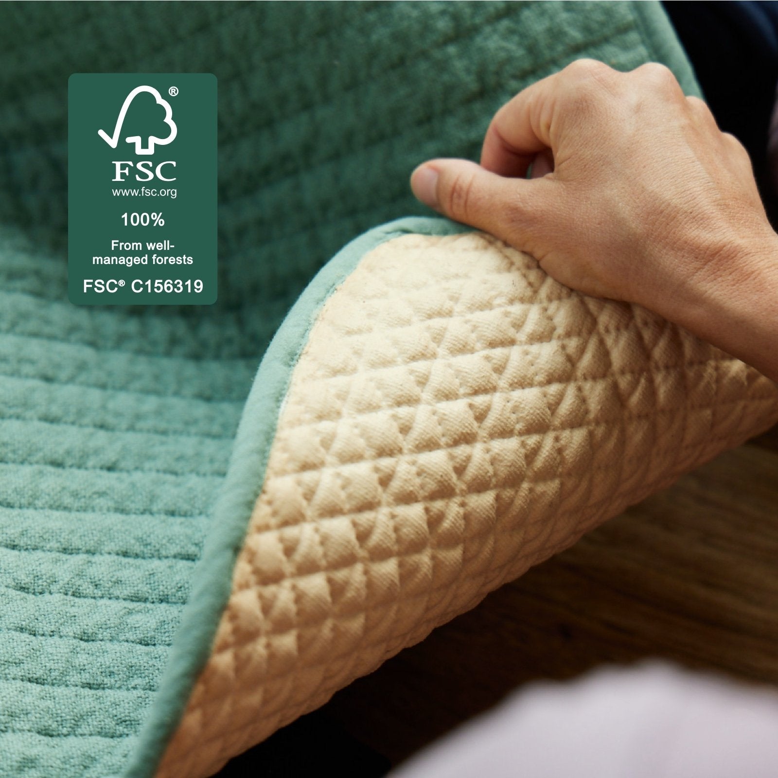 Natural, FSC®-Certified Latex Does Not Slip
